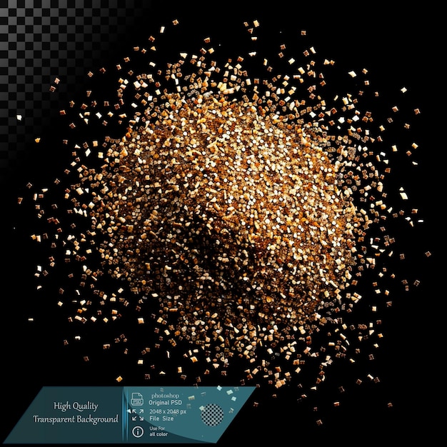 Golden Glitter Explosion
