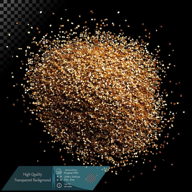 Golden Glitter Explosion