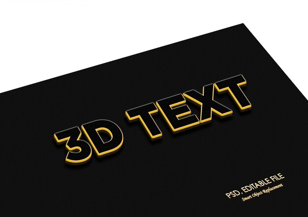 Golden glowing 3d text effect texture