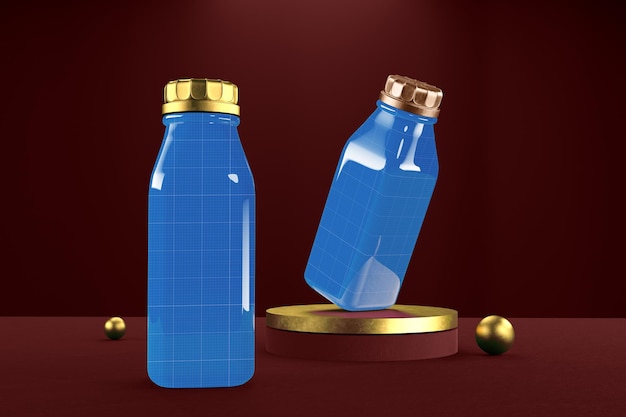 Golden Juice Bottle