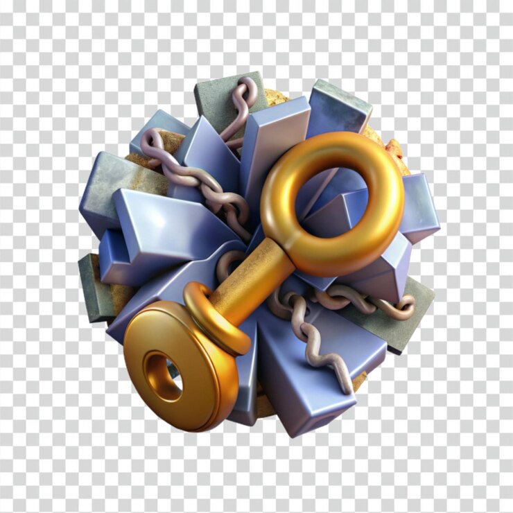 PSD golden key and broken chain