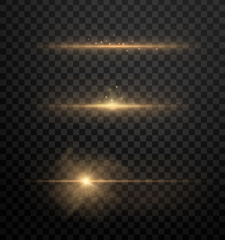 Golden Lens Flares