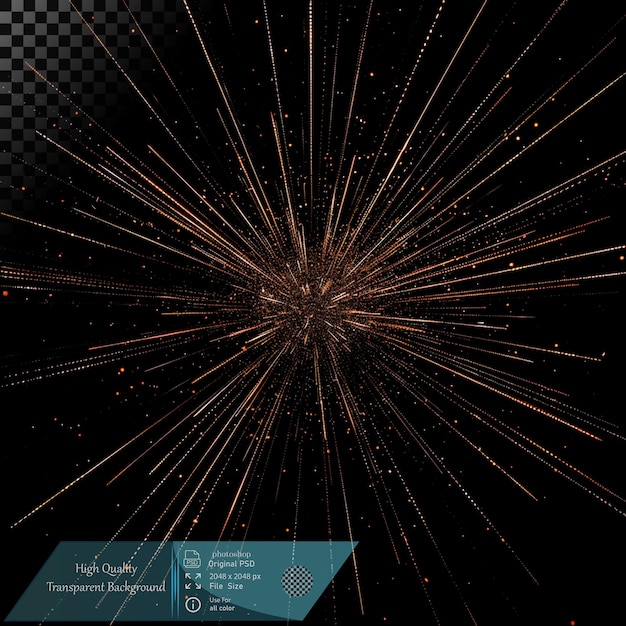 golden light burst explosion