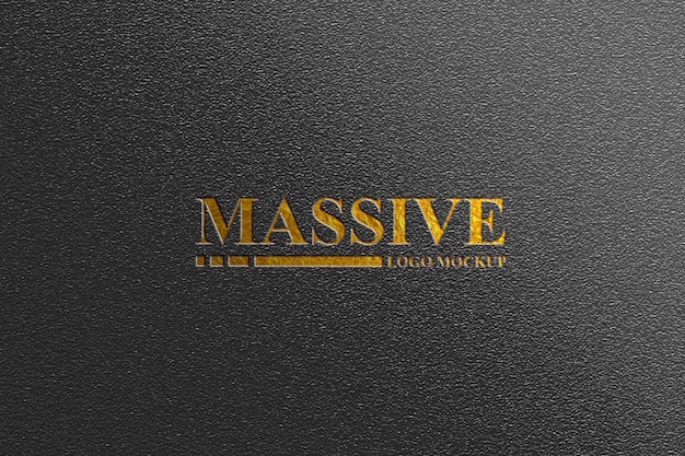 golden logo mockup  