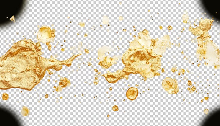 Золотой нефтяный спорт на прозрачном фоне