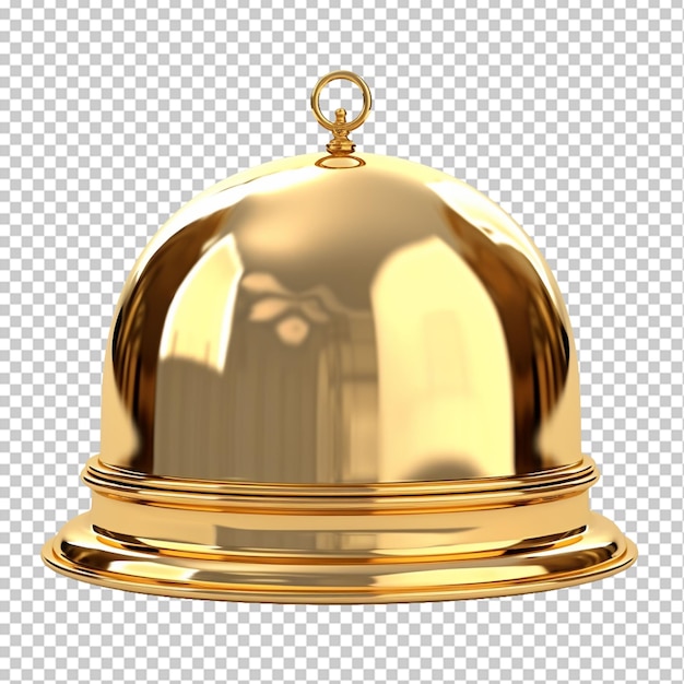 PSD golden restaurant cloche png