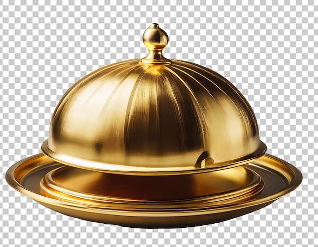 Golden restaurant cloche