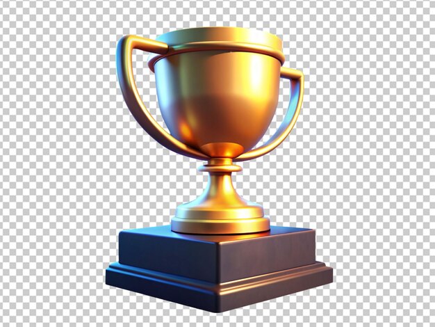 PSD golden shiny trophy