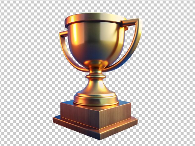 PSD golden shiny trophy