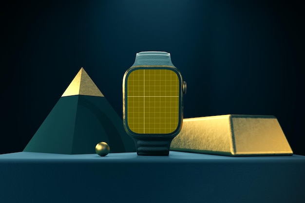 Golden Smart Watch