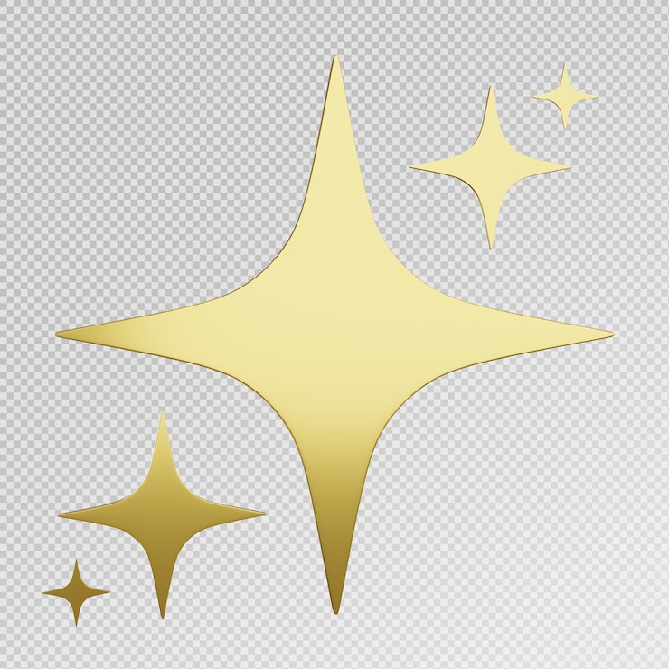golden spakling star
