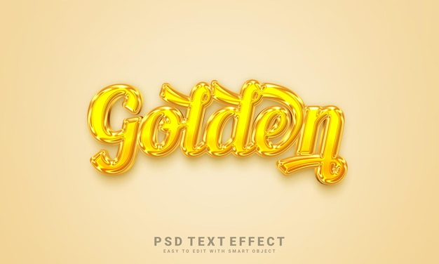 golden text effect