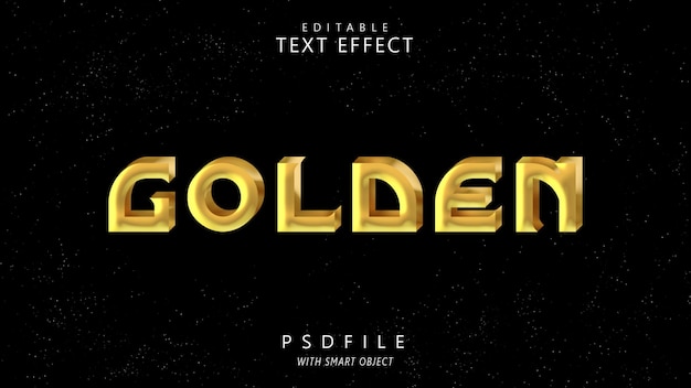 Golden text effect