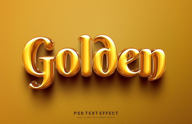 PSD golden text style effect