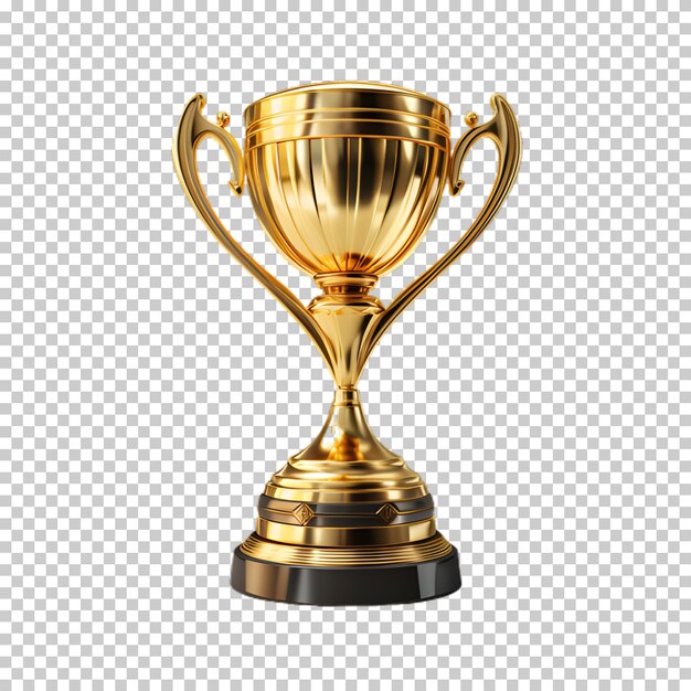 PSD Золотой трофей, выделенный на прозрачном фоне