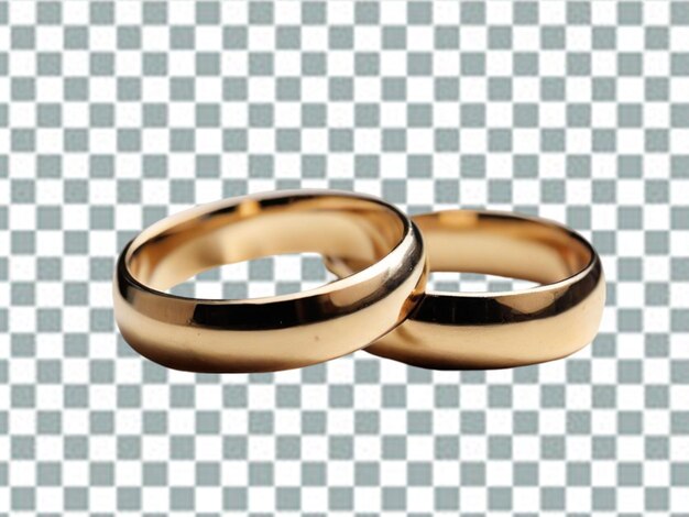 Golden wedding rings 3d realistic illustration for engagement