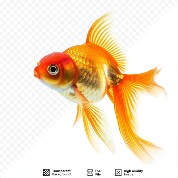 Goldfish isolated on white isolated background