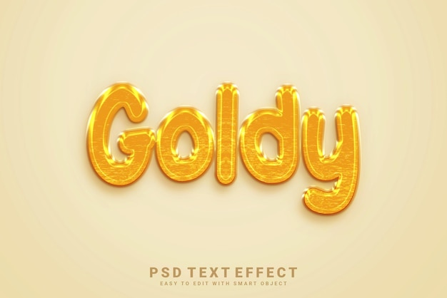 goldy text effect