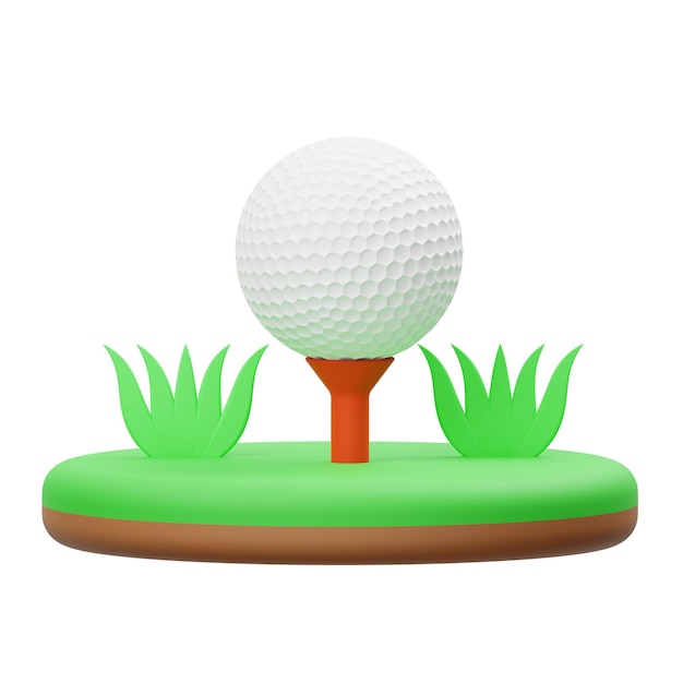 ゴルフ 3D レンダリング イラスト