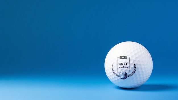 PSD Мяч для гольфа в студийном макете.