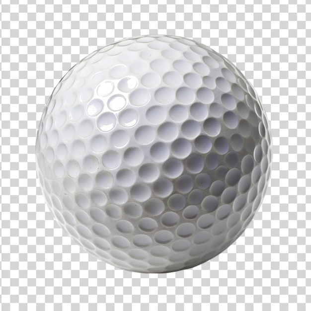 Golf ball isolated on a transparent background
