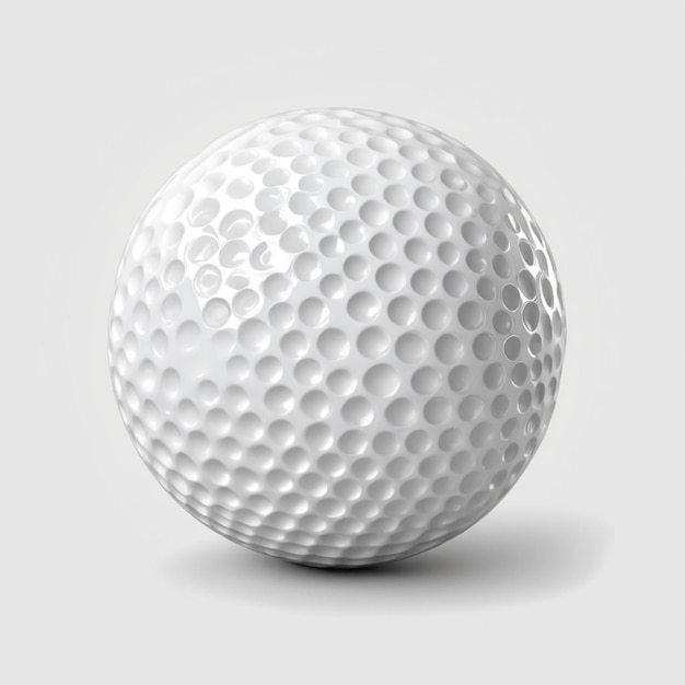 Golf ball psd on a white background