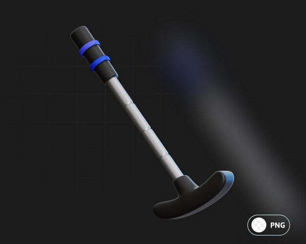 PSD golf club 3d illustration