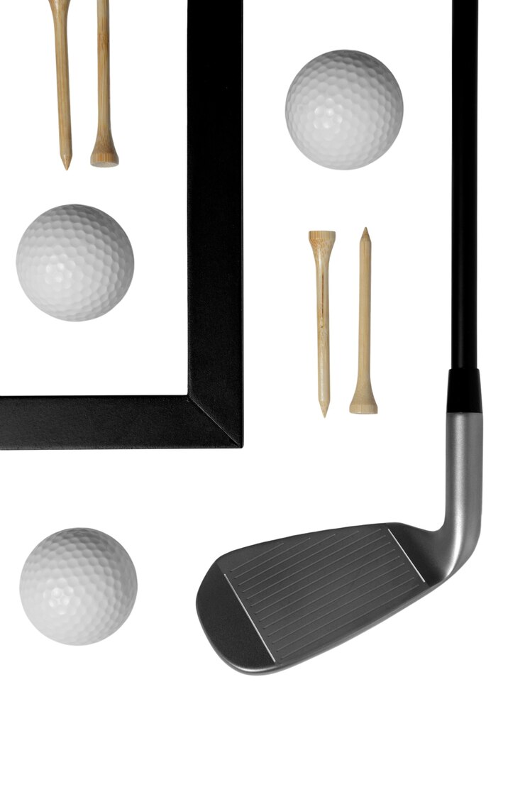 PSD golf items isolated