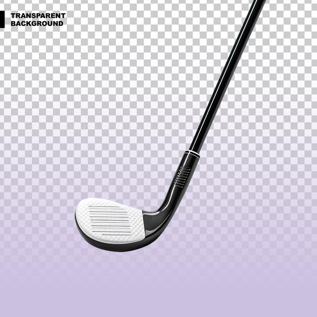 Golf stick on transparent background