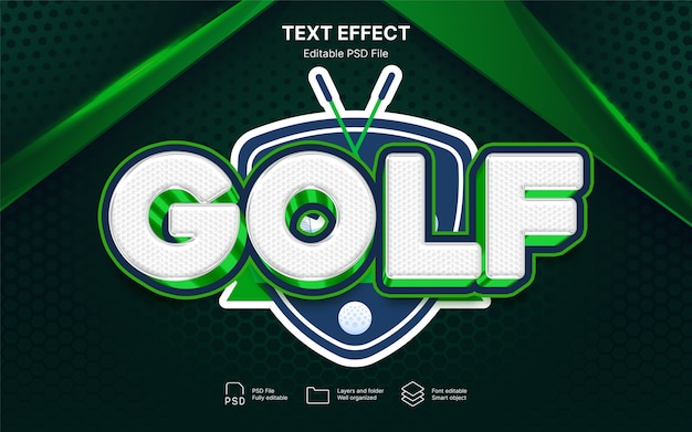 Golf tekst effect