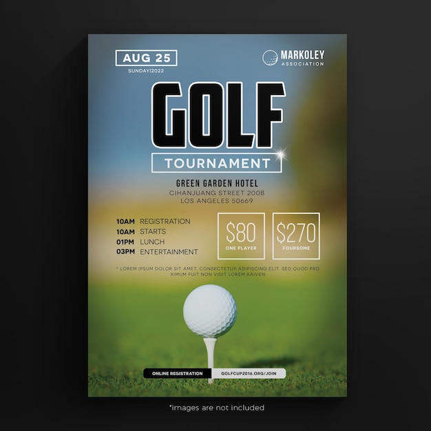 Golf Tournament Announcement Flyer