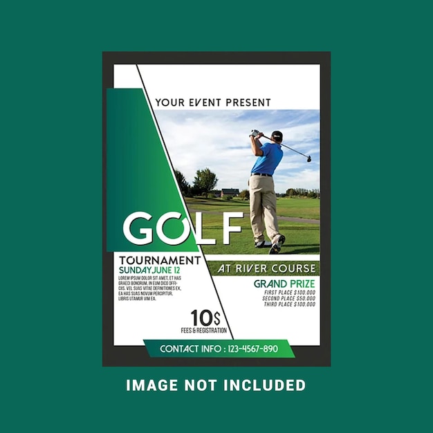 PSD golf tournament flyer tamplate 2