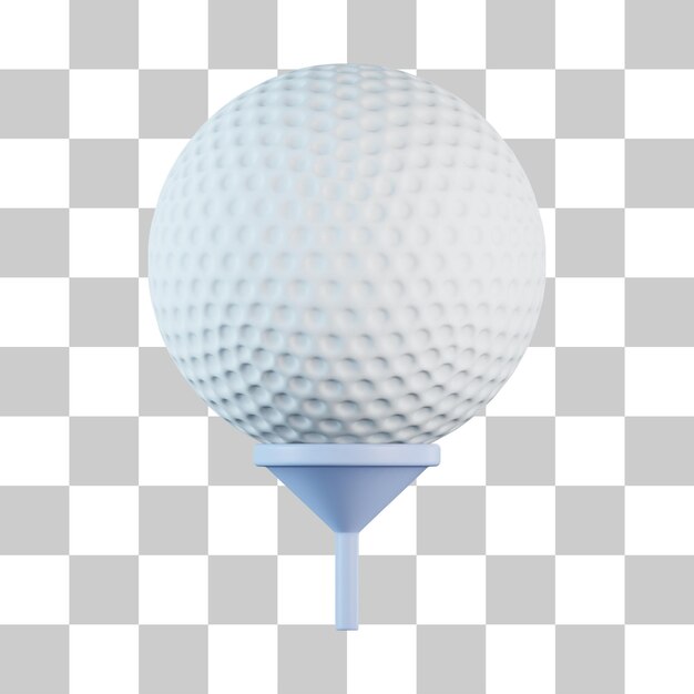 PSD golfbal 3d-pictogram