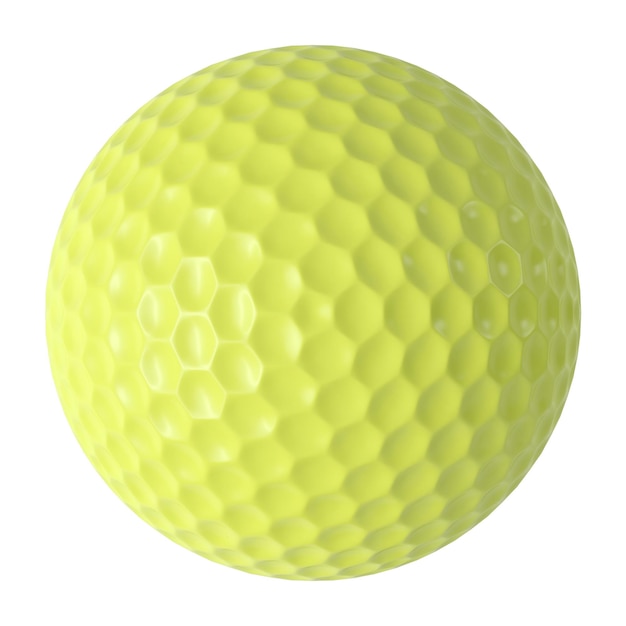 PSD golfbal geïsoleerde transparante achtergrond 3d-rendering