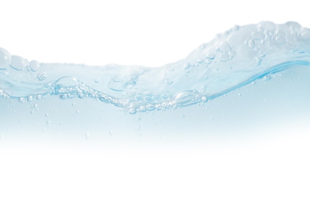 golfwateroppervlak met bubbels op een lege achtergrond