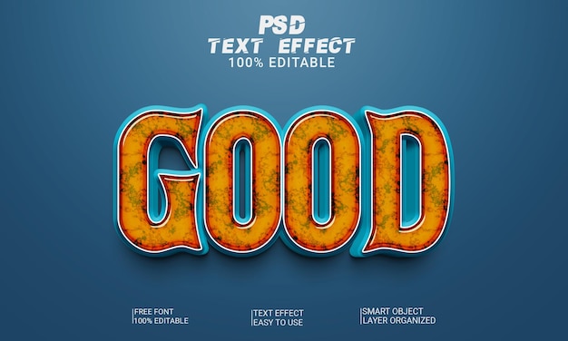 Good 3d text effect