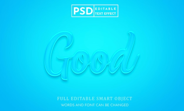 PSD buon modello premium psd con effetto stile testo 3d