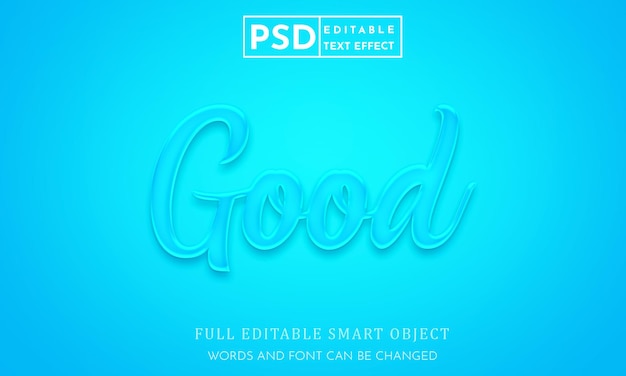 Buon modello premium psd con effetto stile testo 3d