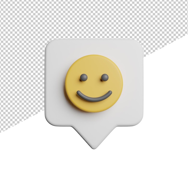 PSD 良いフィードバック レビュー フロント ビュー 3 d レンダリング アイコン イラスト透明な背景に