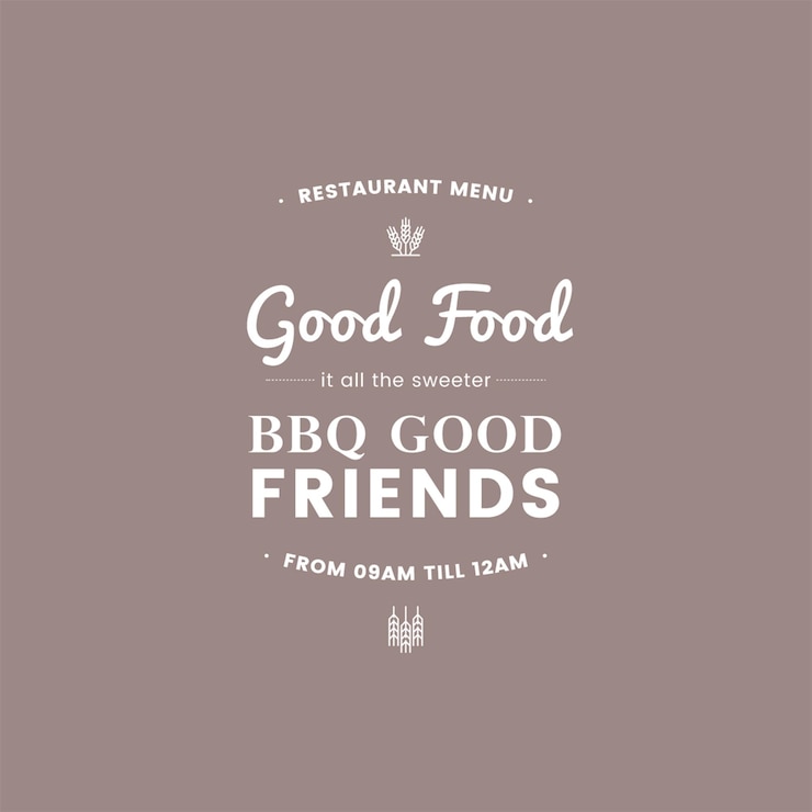 PSD good food bbq
