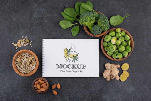 PSD good food for defenses against illness mockup