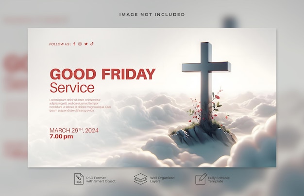 PSD good friday crucifixion cross youtube and facebook thumbnail 02