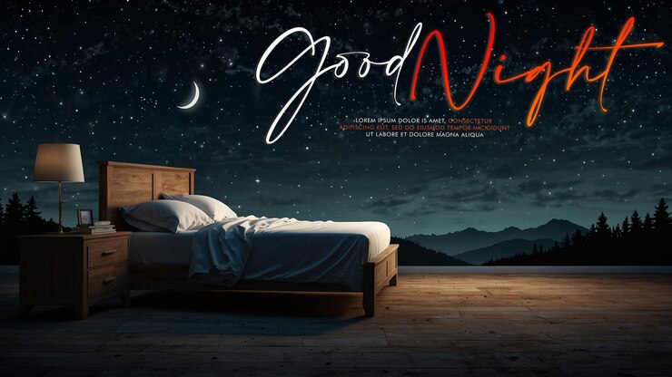 PSD good night and sweet dreams