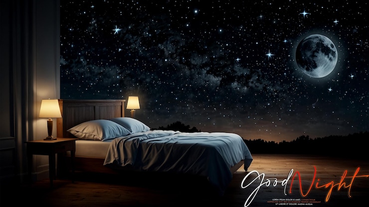 PSD good night and sweet dreams