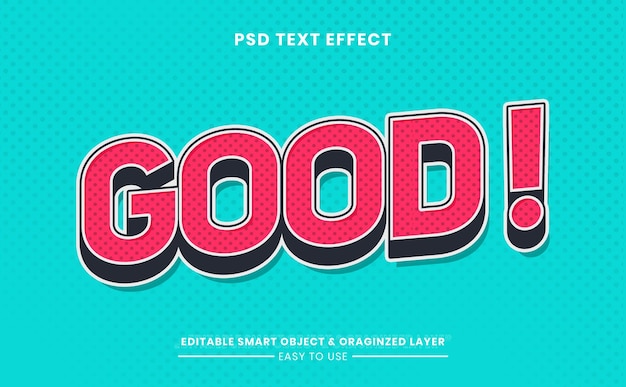 PSD good sticker text effect