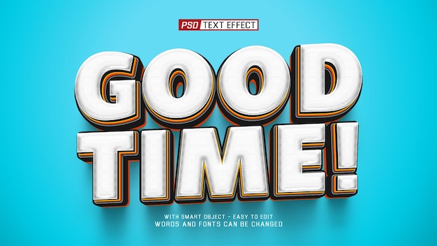 Good Time 3D Text Effect