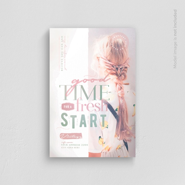 A good time for a fresh start flyer template