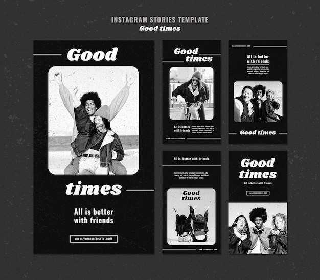 PSD good times instagram stories template