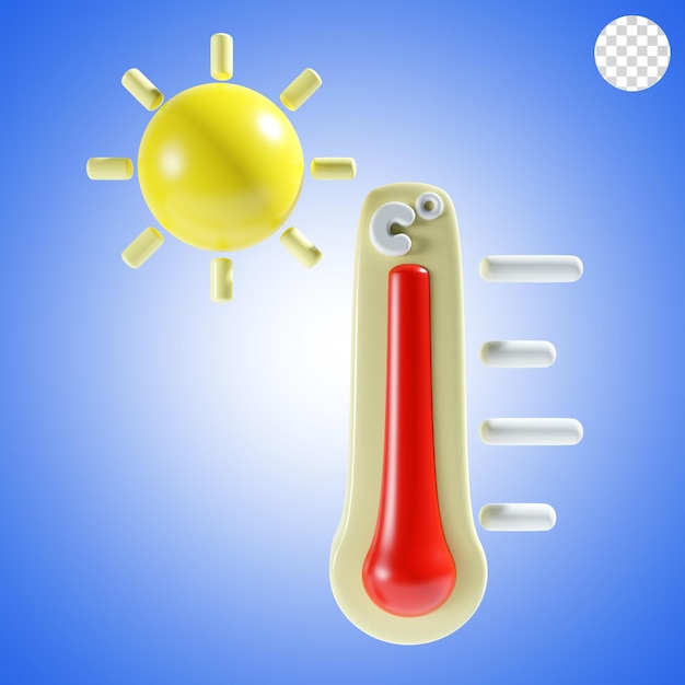 PSD good weather icon 3d render