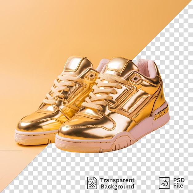 PSD goodyears new gold plated sneakers featuring a sleek design and a dark shadow are ready to take on the competition